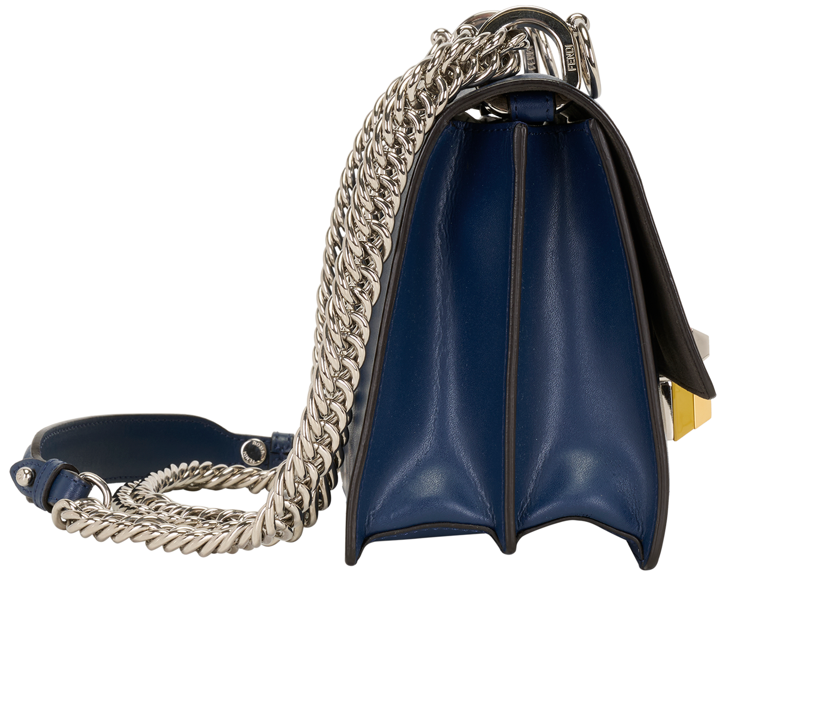 Small Kan I, &pound;495, Handbags, Blue, Leather, Side view